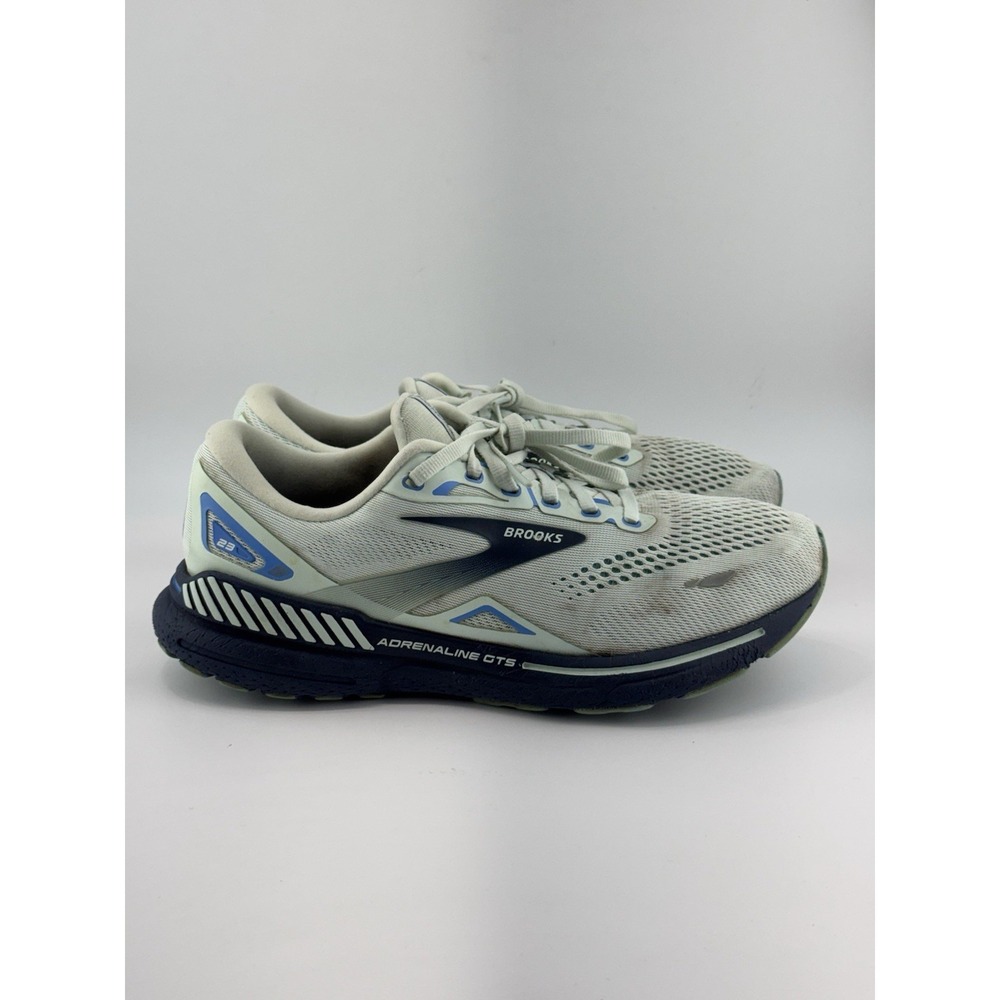 Brooks Adrenaline GTS 23 Women's Light Blue Navy 1203811D471 Size 10.5 Wide D